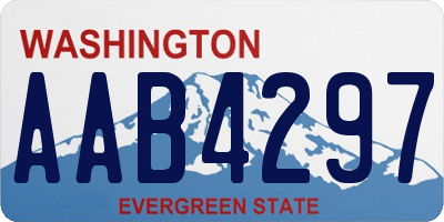 WA license plate AAB4297