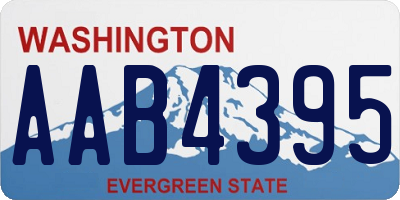 WA license plate AAB4395