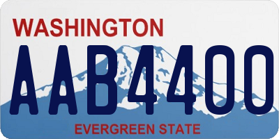 WA license plate AAB4400