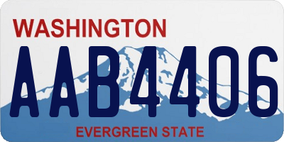 WA license plate AAB4406