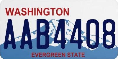 WA license plate AAB4408