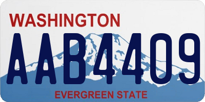WA license plate AAB4409