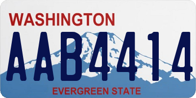 WA license plate AAB4414