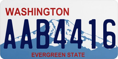 WA license plate AAB4416