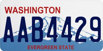 WA license plate AAB4429