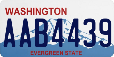 WA license plate AAB4439