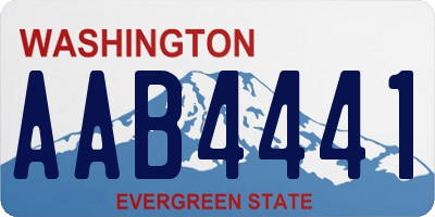 WA license plate AAB4441