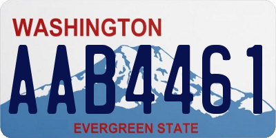 WA license plate AAB4461