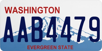 WA license plate AAB4479