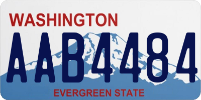 WA license plate AAB4484