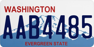 WA license plate AAB4485