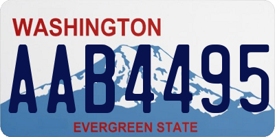 WA license plate AAB4495