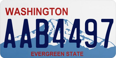 WA license plate AAB4497