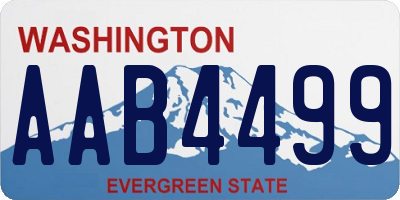 WA license plate AAB4499