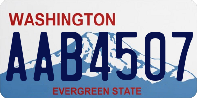 WA license plate AAB4507