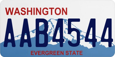 WA license plate AAB4544