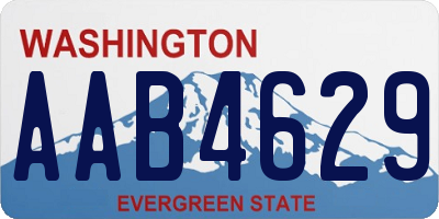 WA license plate AAB4629