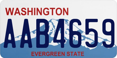 WA license plate AAB4659