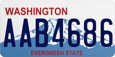 WA license plate AAB4686