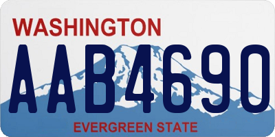 WA license plate AAB4690