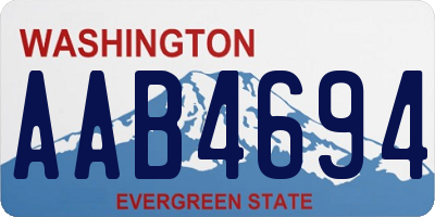 WA license plate AAB4694