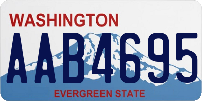 WA license plate AAB4695
