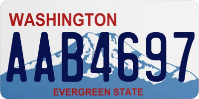 WA license plate AAB4697