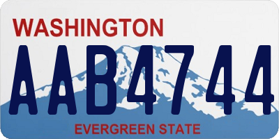 WA license plate AAB4744