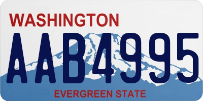 WA license plate AAB4995