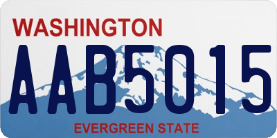 WA license plate AAB5015