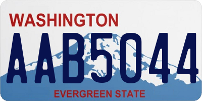 WA license plate AAB5044