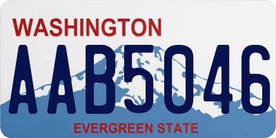 WA license plate AAB5046