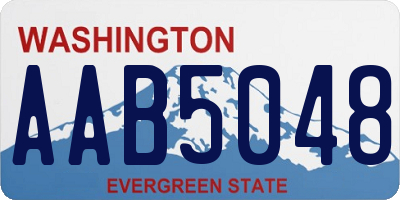 WA license plate AAB5048