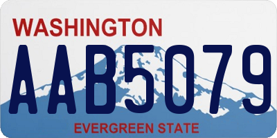 WA license plate AAB5079