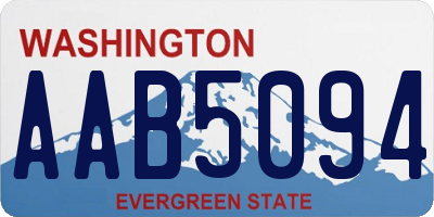 WA license plate AAB5094