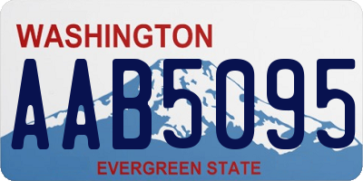 WA license plate AAB5095