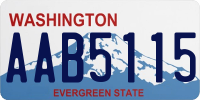 WA license plate AAB5115