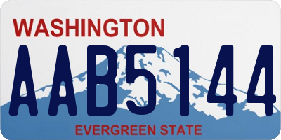 WA license plate AAB5144