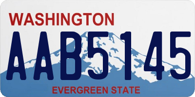 WA license plate AAB5145