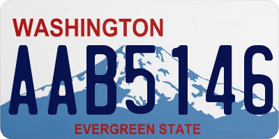 WA license plate AAB5146