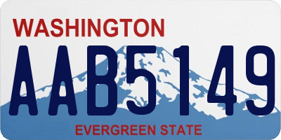 WA license plate AAB5149