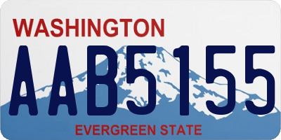 WA license plate AAB5155