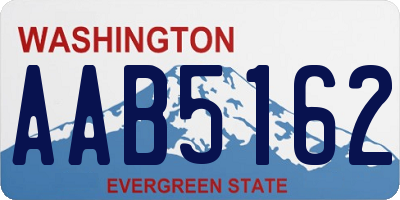 WA license plate AAB5162