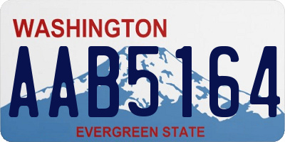 WA license plate AAB5164