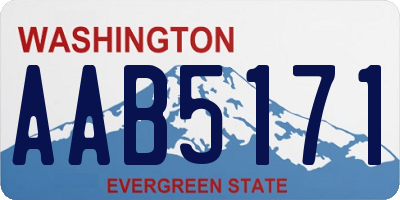 WA license plate AAB5171