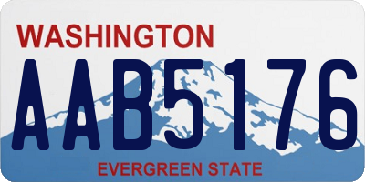 WA license plate AAB5176