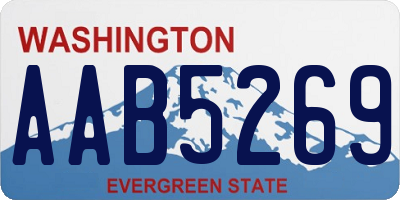 WA license plate AAB5269