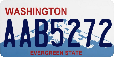 WA license plate AAB5272