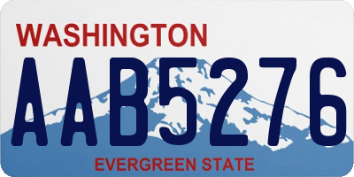 WA license plate AAB5276