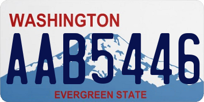 WA license plate AAB5446